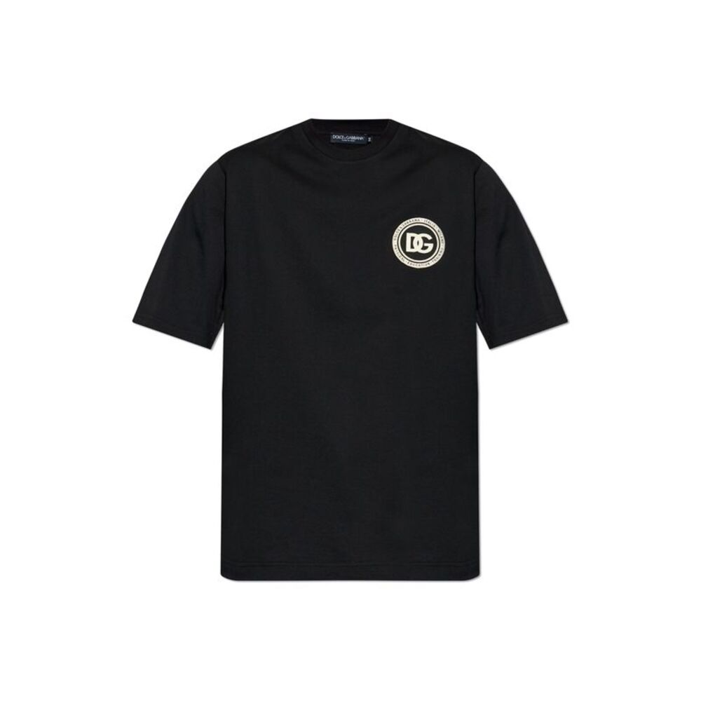 T-shirt with logo patch